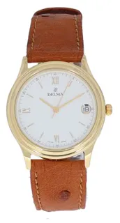 Delma 1991 34mm Yellow gold White