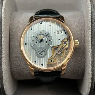 Glashütte PanoMaticInverse 1-91-02-01-05-50 Rose gold Silver