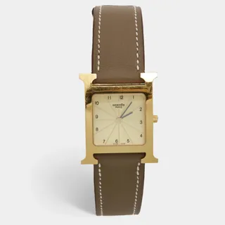 Hermès Heure H HH1.501 Stainless steel and Gold-plated