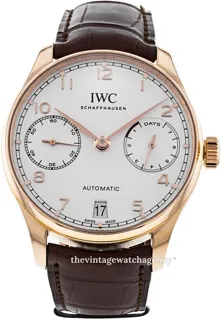 IWC Portugieser IW500701 Yellow gold Silver