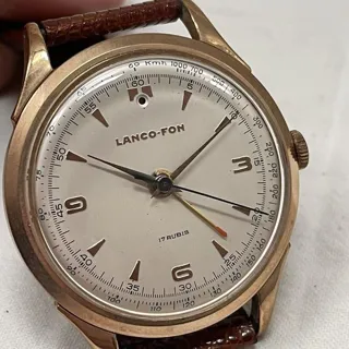 Lanco 38mm Yellow gold Silver