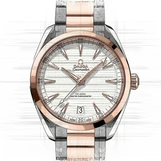 Omega Seamaster 220.20.38.20.02.001 Rose gold and Stainless steel Silver