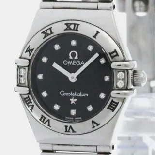 Omega Constellation Stainless steel Black