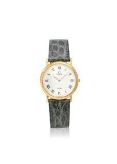 Omega De Ville 1952378 32.5mm 18k yellow gold White