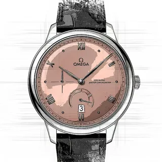 Omega De Ville Prestige 434.13.41.21.10.001 Stainless steel Pink