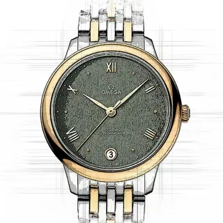 Omega De Ville Prestige 434.20.34.20.10.001 Yellow gold Grün