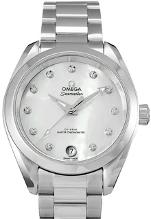 Omega Seamaster 220.10.34.20.55.001 34mm Stainless steel Weiß