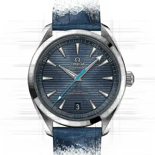 Omega Seamaster 220.13.41.21.03.002 Stainless steel Blau