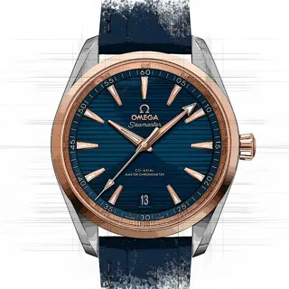 Omega Seamaster 220.23.38.20.03.001 38mm Rose gold Blau