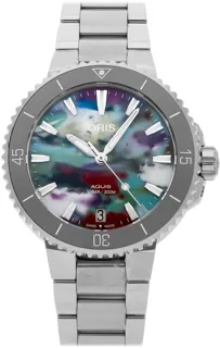 Oris Aquis 01 733 7770 4150-Set Stainless steel Multi-colored