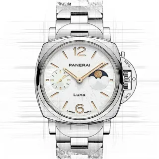 Panerai Luminor PAM 01301 Stainless steel White