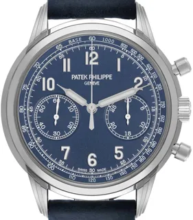 Patek Philippe Chronograph 5172G-001 White gold Blue