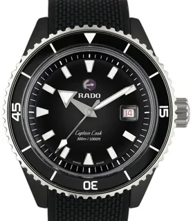 Rado Captain Cook R32129158 43mm Ceramic and Titanium and Stainless steel and PVD Black