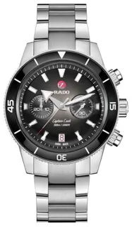 Rado Captain Cook R32145158 43mm Ceramic and Stainless steel Black