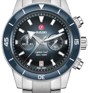 Rado Captain Cook R32145208 43mm Ceramic and Stainless steel Blue