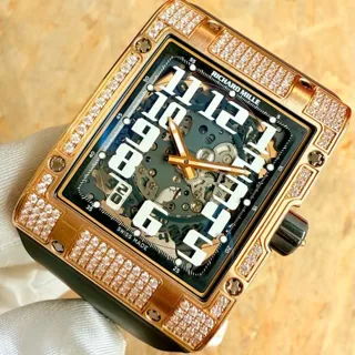 Richard Mille RM 016 RM 016 38mm Rose gold Skeletonized