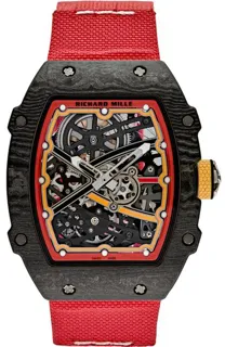 Richard Mille RM67-02 RM67-02 FQ CA 38.5mm Carbon fiber Skeletonized