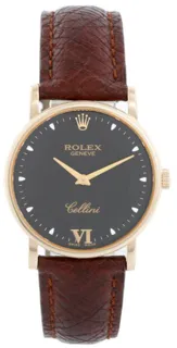 Rolex Cellini 5115 Yellow gold Black