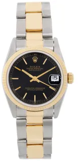 Rolex Datejust 31 68273 Yellow gold and Stainless steel Black