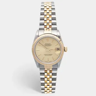 Rolex Datejust 31 68273 Stainless steel and 18k yellow gold Champagne