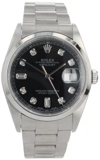 Rolex Datejust 16200 36mm Stainless steel Black