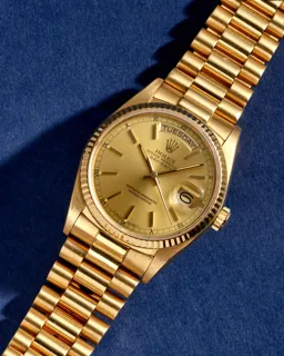 Rolex Day-Date 36 18038 36mm Yellow gold Champagne