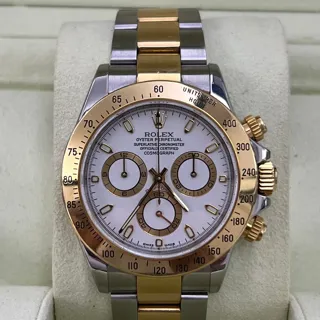 Rolex Daytona 116523 Acero y oro White