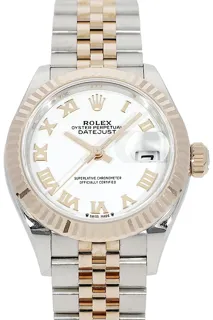 Rolex Lady-Datejust 279171 28mm Rose gold Weiß