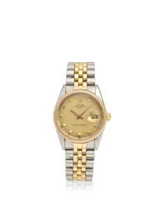 Rolex Oyster Perpetual Date 15053 36mm Yellow gold and Stainless steel Champagne