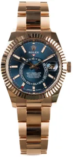 Rolex Sky-Dweller 336935-0001 Rose gold Blue and Green