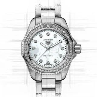 TAG Heuer Aquaracer Lady WBP1417.BA0622 Stainless steel White