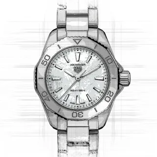 TAG Heuer Aquaracer WBP1418.BA0622 Stainless steel White