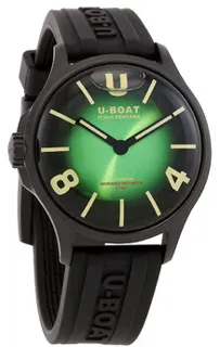 U-Boat Darkmoon 9503 Stainless steel and Black DLC Green