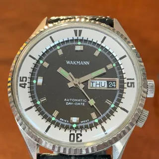 Wakmann MADE 41mm Stainless steel Black