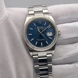 Rolex Datejust 36 126234-0018 36mm White gold and Stainless steel Blue