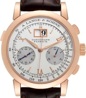 A. Lange & Söhne Datograph 403.032 Rose gold Silver