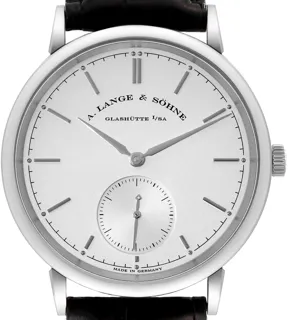 A. Lange & Söhne Saxonia 380.026 White gold Silver