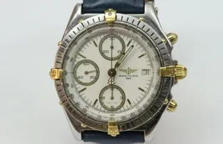 Breitling Chronomat B13050 39mm Stainless steel and 18k yellow gold White