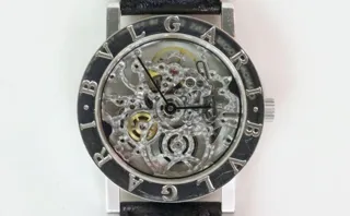 Bulgari BB 33 GL 33mm 18k white gold Skeletonized