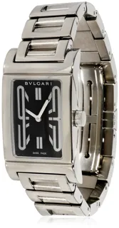 Bulgari Rettangolo RT39S Stainless steel Black