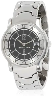 Bulgari Solotempo ST35S Stainless steel Black and Silver