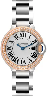 Cartier Ballon Bleu we902079 Rose gold and Stainless steel Silver