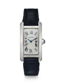 Cartier Tank Américaine 2489 34.5mm 18k white gold Silver