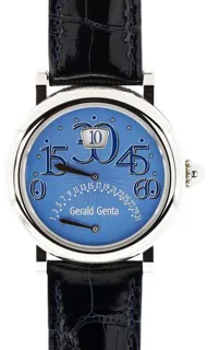 Gérald Genta Arena Bi-Retro BIR.L.10 Stainless steel Blue