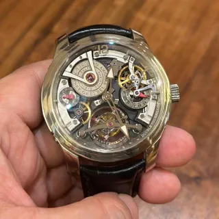 Greubel Forsey White gold Skeletonized