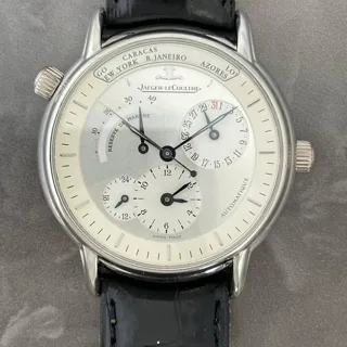 Jaeger-LeCoultre Master Geographic 169.6.92 38mm Platinum Silver (solid)