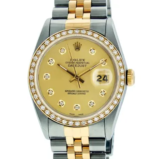 Rolex Datejust Yellow gold and Stainless steel Champagne