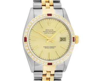 Rolex Datejust Yellow gold and Stainless steel Champagne