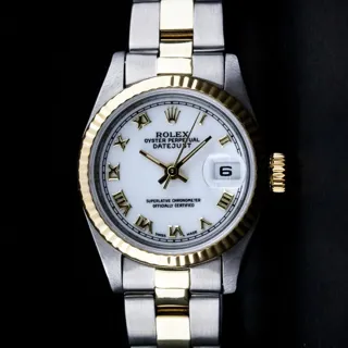 Rolex Datejust Yellow gold and Stainless steel White