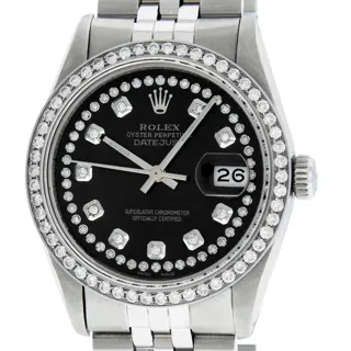 Rolex Datejust 36mm Stainless steel Black